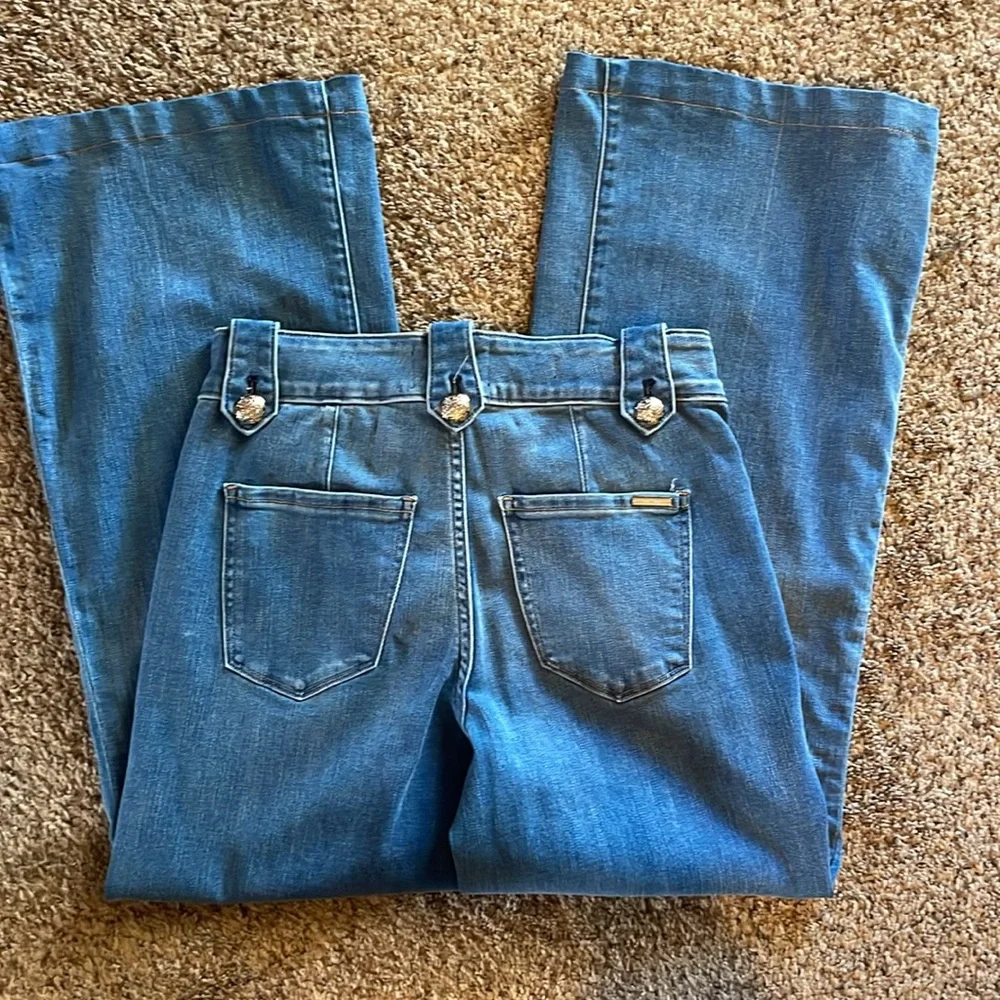 White House black market wide leg jeans - Picture 3 of 3